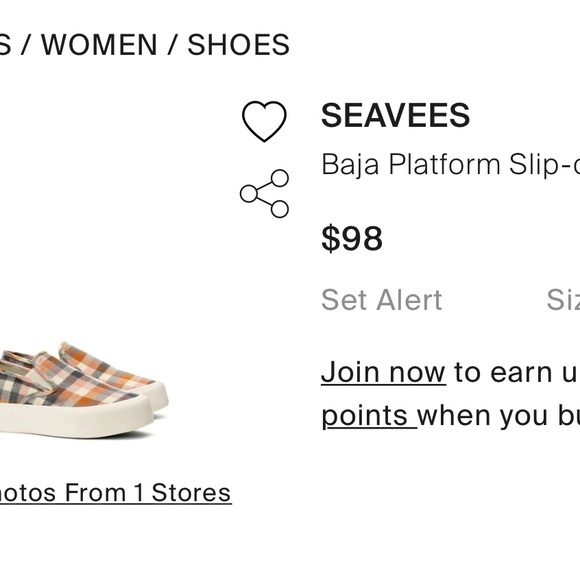 Seavees Baja Slip On Platform Women's Sneaker Size 8 - Picture 9 of 9